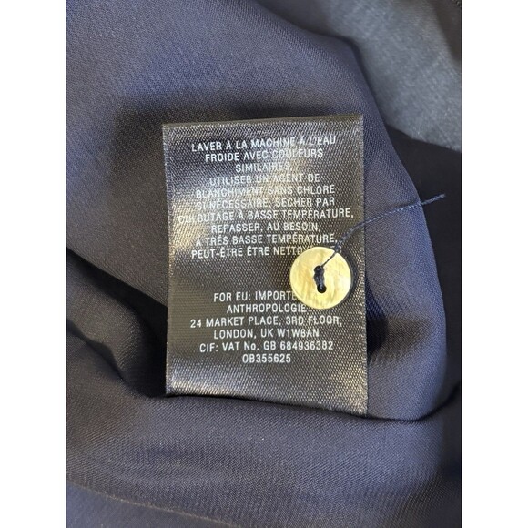 MAEVE Anthropologie Tiled Amethyst Mini Dress XS Petite Smocked Long Sleeve Boho - Picture 11 of 15